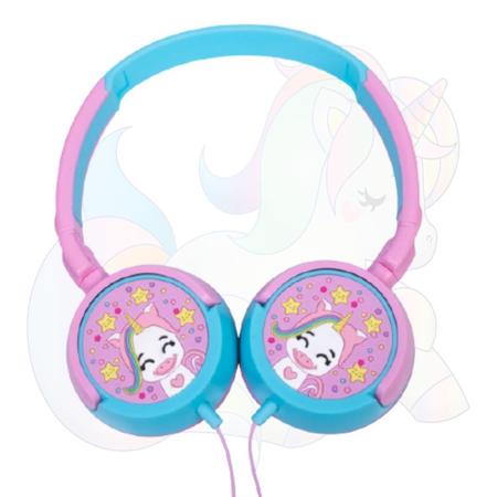 Imagem de Headphone Fone  Kids Criança  Unicornio Rosa Hp-304 Oex 