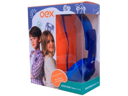 Imagem de Headphone Infantil OEX Kids HP303 Teen - com Microfone Azul
