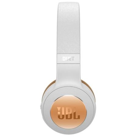 Imagem de Headphone JBL Duet Wht/Gold, Buetooth, com Microfone - Branco