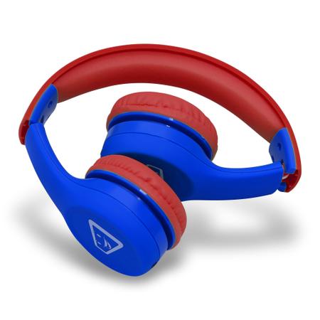 Imagem de Headphone KIDS com Limitador de Volume Azul/Vermelho -  ELG