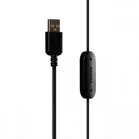 Imagem de Headset Edifier Over-Ear, Comunicador USB Profissional com Placa de Som, Áudio Digital e Microfone com Redução de Ruído Preto - K800 USB