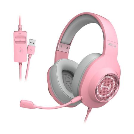 Headset Gamer Edifier G2II Pink Cat, RGB, 7.1 Virtual Som Surround, Drivers  50mm, Rosa - G2II - Headset Gamer - Magazine Luiza
