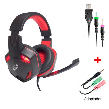 Imagem de Headset Gamer Fone de Ouvido com LED MK1L Preto Digital