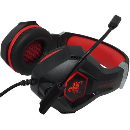 Imagem de Headset Gamer Fone Ouvido Microfone Scorpion Bass Led Pc Celular Jogos Infokit GH-X1000 XSoldado