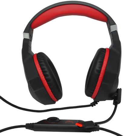 Imagem de Headset Gamer Fone Ouvido Microfone Scorpion Bass Led Pc Celular Jogos Infokit GH-X1000 XSoldado