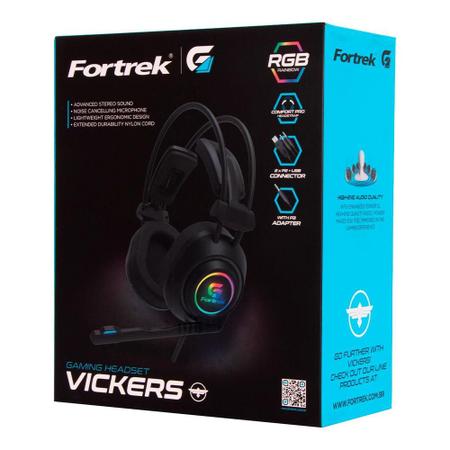 Imagem de Headset Gamer Fortrek Vickers RGB, Drivers 50mm - 70556