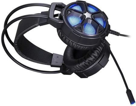 Headset Gamer Warrior Straton, LeD Branco, Cabo Usb Drivers 50mm