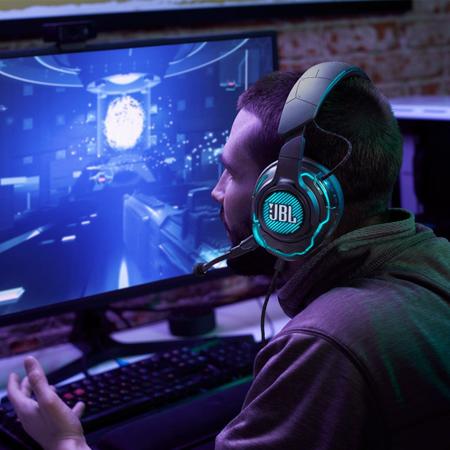 Imagem de Headset Gamer JBL Quantum ONE Fone de Ouvido com Cancelamento de Ruídos Sphere 360 P3/USB/USB Tipo C