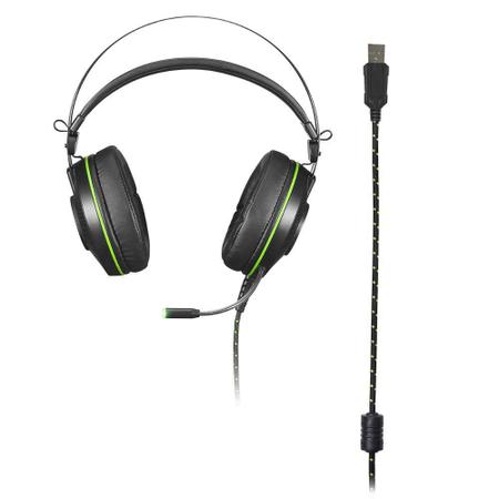 Headset Gamer Multilaser Warrior Raiko PH259 - Preto e Verde - Headset -  Magazine Luiza