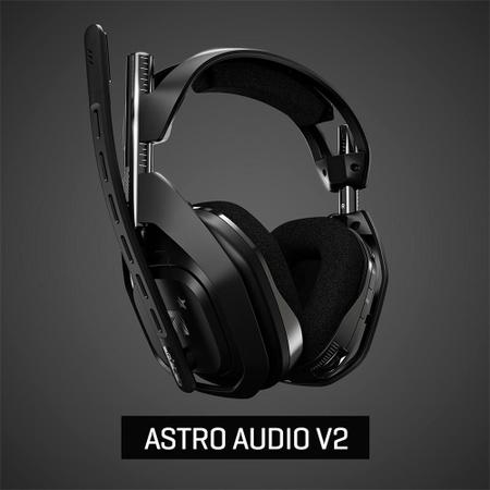 Imagem de Headset Gamer Sem Fio Astro A50 + Base Station Gen 4 com Áudio Dolby para PS4, PC, Mac - Preto/Prata - 939-001674
