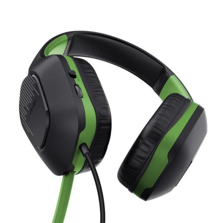 Imagem de Headset Gamer Zirox Drivers Xbox Preto Verde T24994 Trust