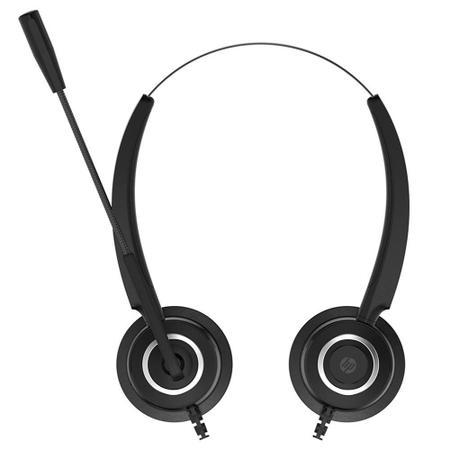 Imagem de Headset HP DHE-8000, Drivers 30mm, USB, Plug And Play, Com Microfone Flexível, Compatível com Windows e Mac, Preto