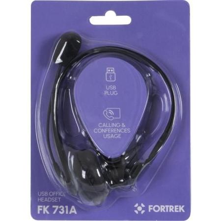 Imagem de Headset Office Fortrek FK 731A USB Preto