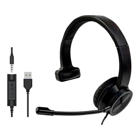 Headset Usb Agem Ahx3000 Evo Mono Com Cancelador Ruído Imagem de Headset Usb Agem Ahx3000 Evo Mono Com Cancelador Ruído