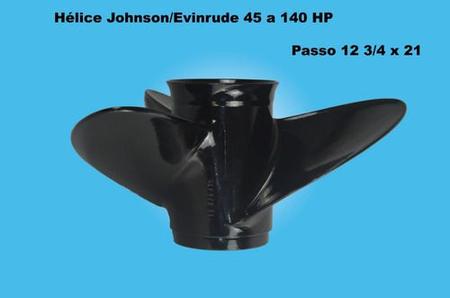 Imagem de Hélice P/motor Johnson/evinrude 45 -140 Hp Passo 12 3/4 X 21