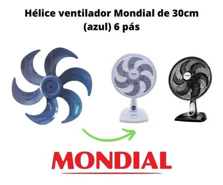 Imagem de Helice Ventilador Mondial 30cm 6 Pás Original