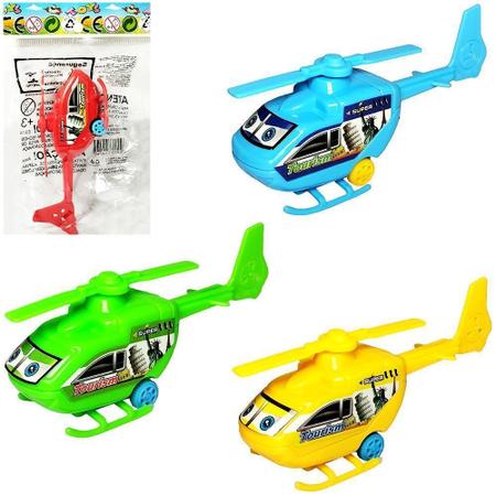 Helicoptero A Friccao Pull Back 10X4X3Cm - Super99 Imagem de Helicoptero A Friccao Pull Back 10X4X3Cm
