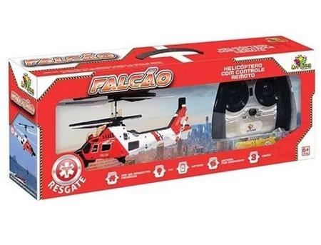 Imagem de Helicóptero Controle Remoto 3 Canais Brinquedo infantil Drone - Falcão Art Brink