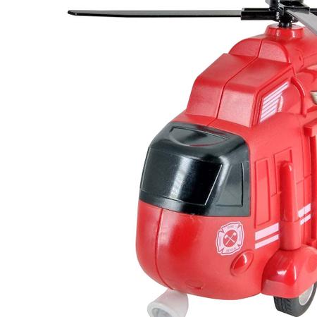 Helicóptero de Resgate com Luz e Som a Fricção Shiny Toys Imagem de Helicóptero de Resgate com Luz e Som a Fricção Shiny Toys