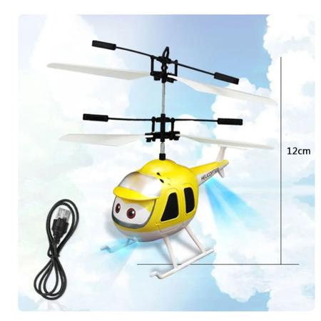 Imagem de Helicóptero Infantil C/ Sensor Luz Mini Drone C/ Controle