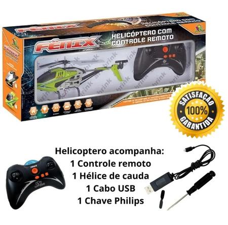 Avião Helicóptero Drone Recarregável Usb Com Controle Remoto no Shoptime