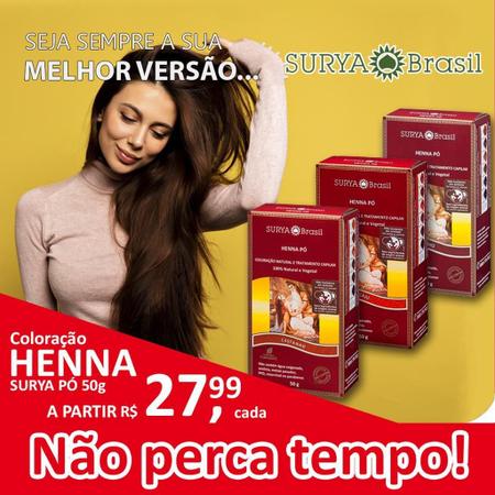 Imagem de Henna Surya Po Vermelho 50G