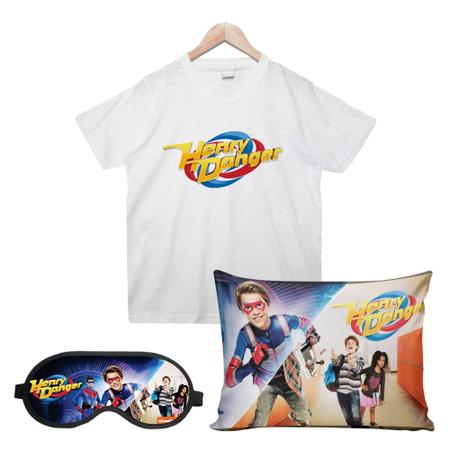 Henry Danger Camisa Almofada e Mascara de dormir Caniks BR Almofada Decorativa Magazine Luiza