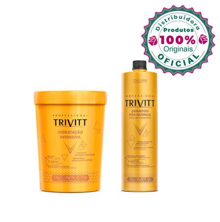 Imagem de Hidratação Trivitt 1kg + Shampoo 1L Pós Química