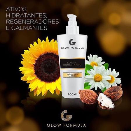 Imagem de HIDRATANTE CALMANTE E REGENERADOR GLOW FORMULA 200ML Óleo de Girassol  Alpha-Bisabolol