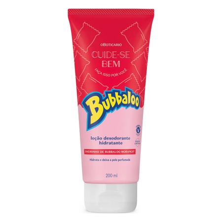 Imagem de Hidratante Corporal Bubbaloo Morango 200ml O Boticário