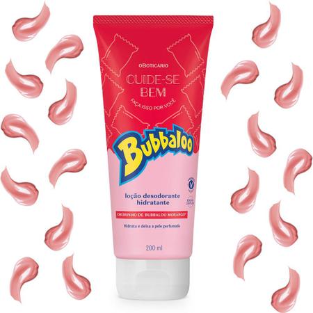 Imagem de Hidratante Corporal Bubbaloo Morango 200ml O Boticário