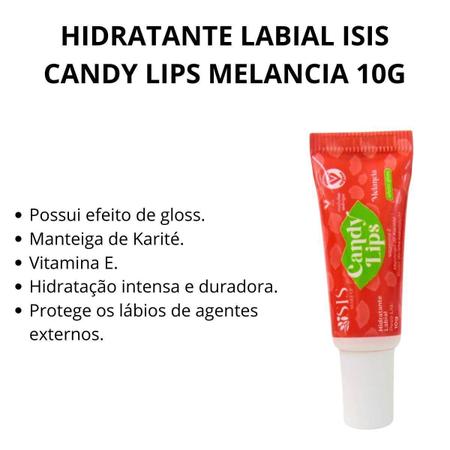 Imagem de Hidratante Labial Isis Candy Lips Melancia 10g