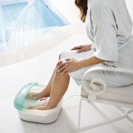 Imagem de Hidromassageador Bacia Foot Spa Terapia Para Os Pés com Infravermelho + Creme Sebo De Carneiro