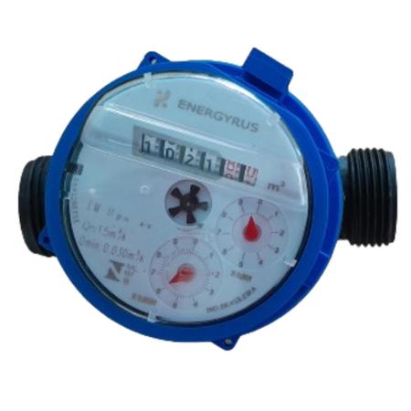 Imagem de Hidrômetro Medidor Relógio Agua  Kit De Conexões Unijato 3/4 Dn20 Qn1,5 Padrão Sabesp Sanasa Cedae