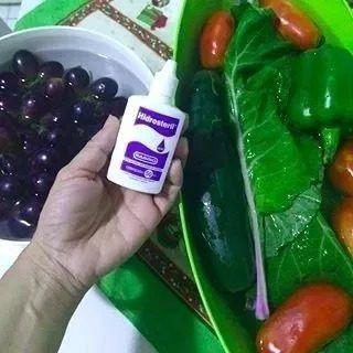 Imagem de Hidrosteril 50ml Para Desinfecção Saladas legumes frutas