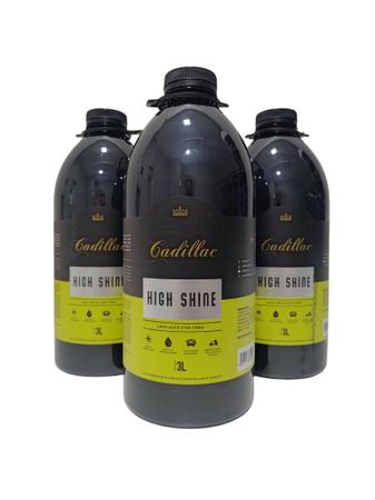 High Shine Lava Auto com Cera 3L - Cadillac - Shampoo Automotivo