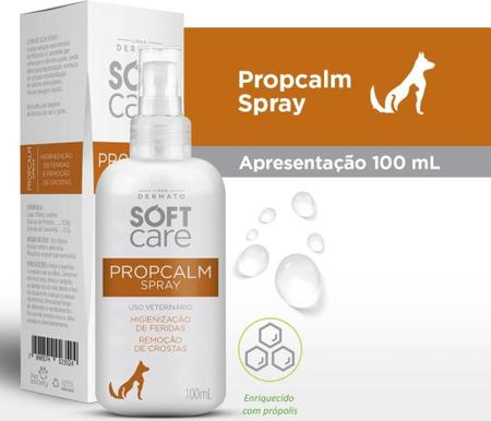 Imagem de Higienizador de Feridas Soft Care Propcalm Spray para Cães e Gatos - Pet Society