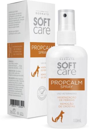 Imagem de Higienizador de Feridas Soft Care Propcalm Spray para Cães e Gatos - Pet Society