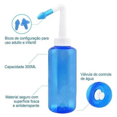 Imagem de Higienizador Ducha Nasal Para Lavagem De Nariz 300ml