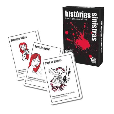 Jogo de Cartas Histórias Sinistras 6 (Black Stories 6) - Galápagos Jogos -  Loja Terra do Nunca