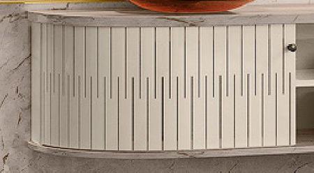 Home Suspenso Bugati Para TV até 75 Polegadas Calacata e Off White - Madetec Imagem de Home Suspenso Bugati Para TV até 75 Polegadas Calacata e Off White - Madetec