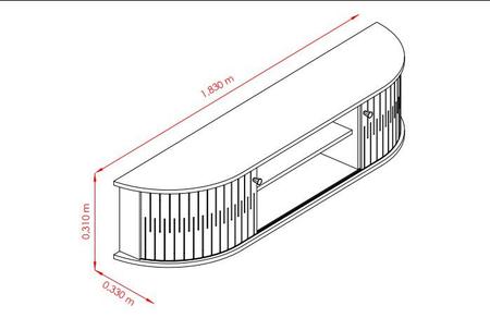 Home Suspenso Bugati Para TV até 75 Polegadas Calacata e Off White - Madetec Imagem de Home Suspenso Bugati Para TV até 75 Polegadas Calacata e Off White - Madetec