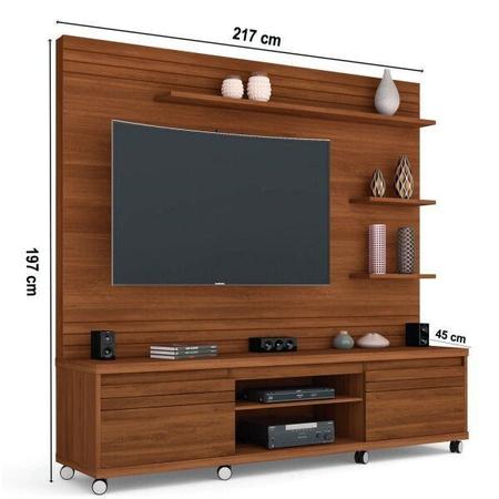 Imagem de Home Theater para TV até 70 Polegadas com Rodízios Cedro Germai