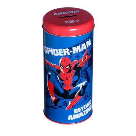 Imagem de Homem-Aranha Kit Copo De Vidro 500ml + Cofre Metal Spiderman City Oficial Marvel