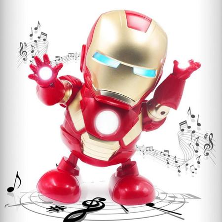 Imagem de Homem De Ferro Dança Herói Vingadores Elétrico Super Hero Musical Dancing Robot - Envio Imediato