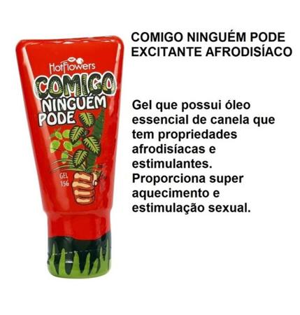 COMIGO NINGUÉM PODE- Possui óleo essencial de canela que tem propriedades  afrodisíacas e estimulante - HOT FLOWERS