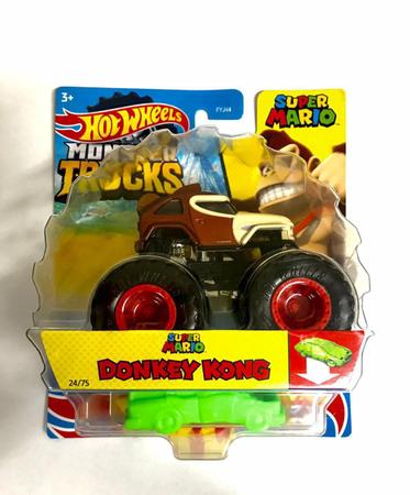 Hot Wheels Carrinho 1/64 Monster Truck Surpresa Mattel Fyj44