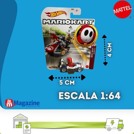 Imagem de  Hot Wheels Carrinho Mario Kart Diecast Escala 1:64 Brinquedo