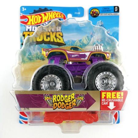 Hot Wheels Carrinho Monster Gigante Trucks Dodger