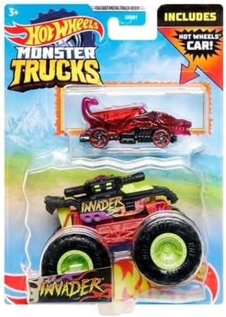 Monster Truck Hot Wheels Escala 1:64 Em Metal - Mattel Grh81